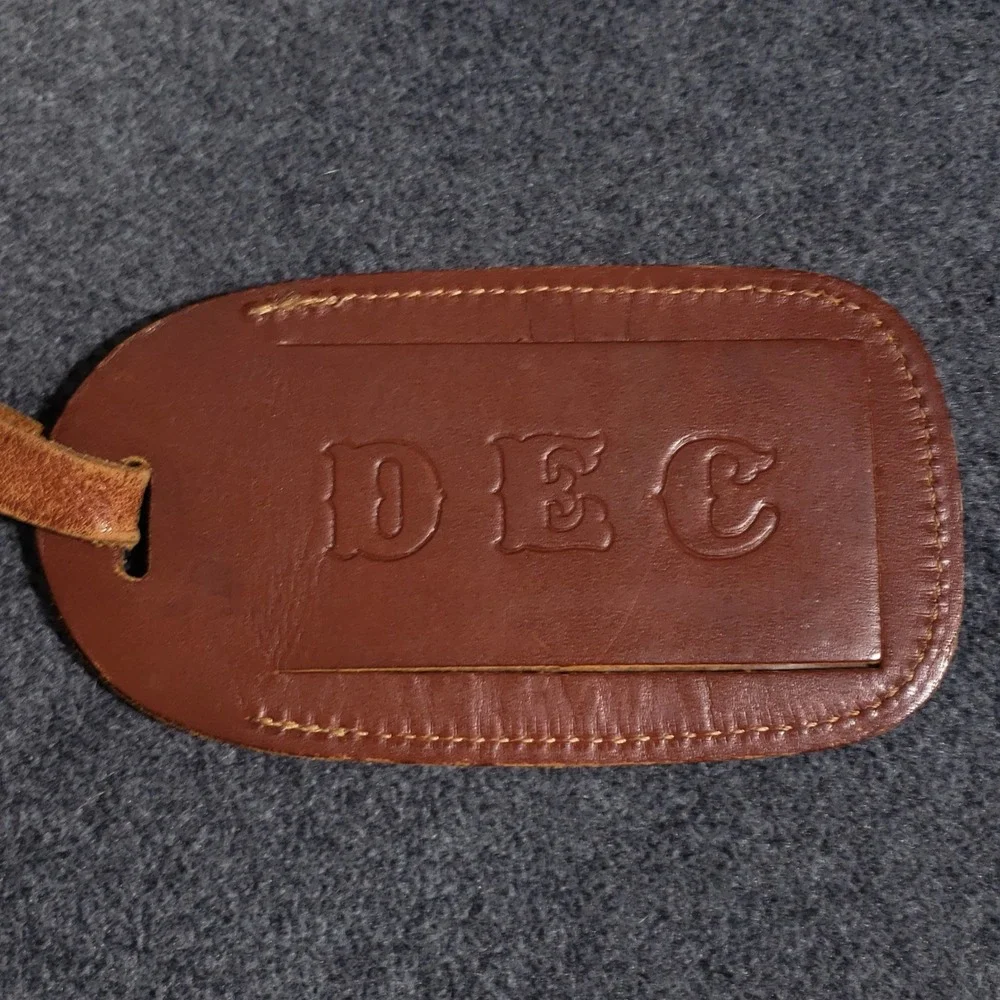 King‎ Ranch Leather Briefcase Mens Large Brown Messenger Bag Brass Running W